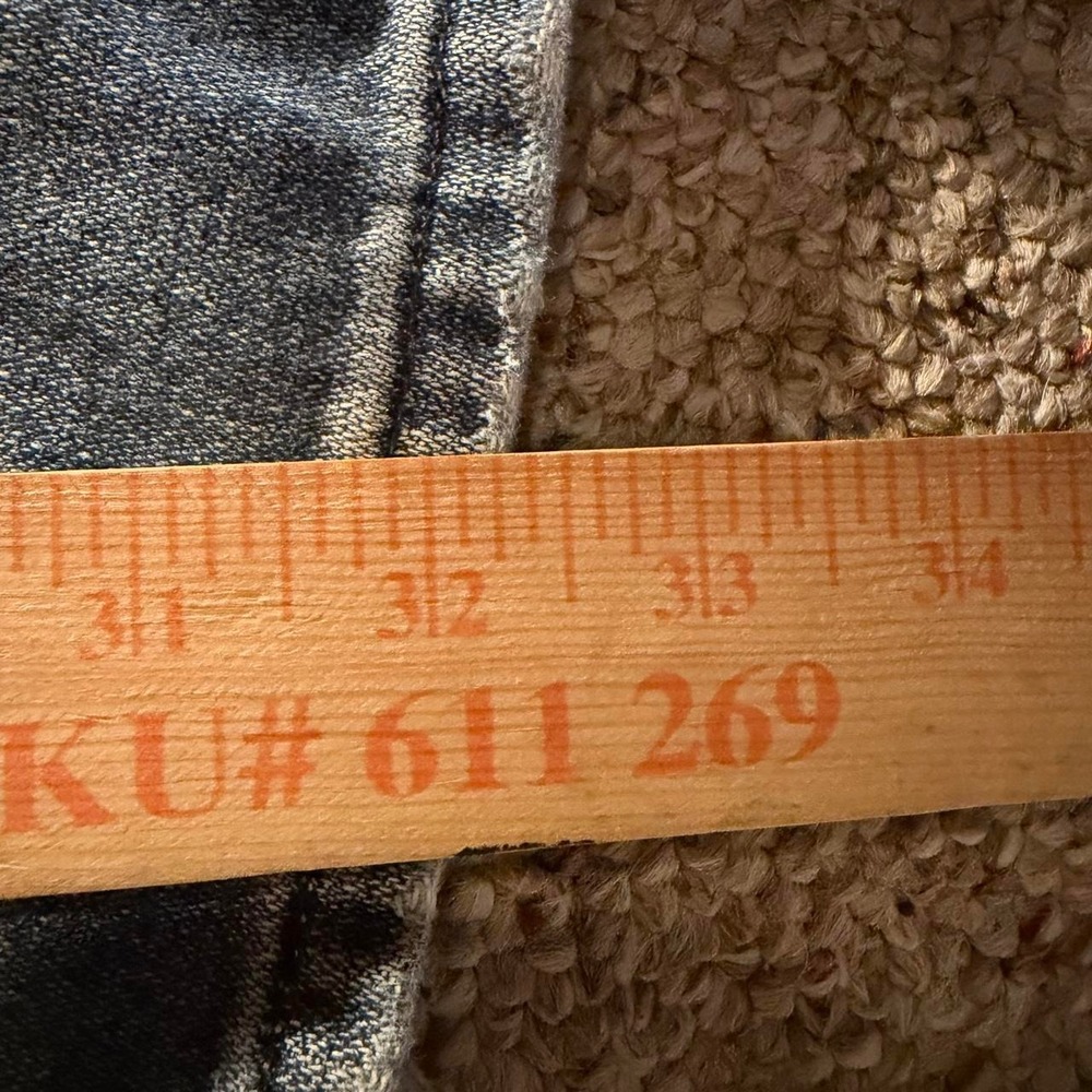 Old Navy Baggy Wide Leg Blue Jeans Mens 38x34 Y2K Skater Grunge Distressed Denim - Picture 5 of 6